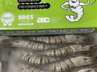 嚴選活凍海虎蝦10-12尾裝 /3盒入/送鹽味毛豆一公斤1包