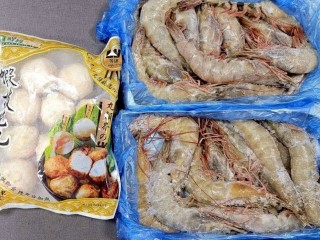 黑太陽蝦2盒+蝦枝花丸一包