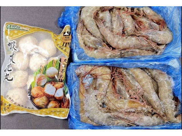 黑太陽蝦2盒+蝦枝花丸一包